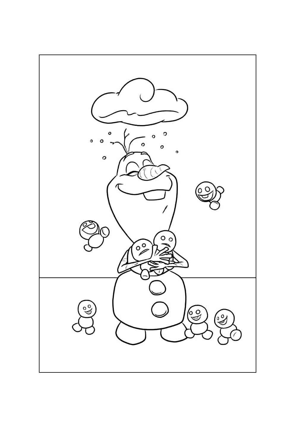 Desenhos de Olaf para colorir