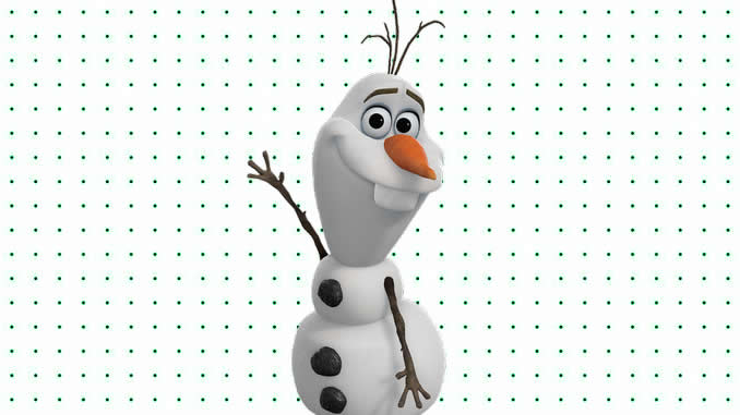 Desenhos de Olaf para colorir