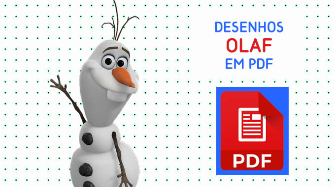 Desenhos de Olaf em PDF