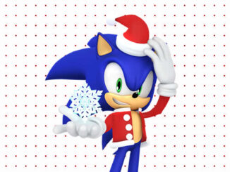 Desenhos de Sonic de Natal para colorir