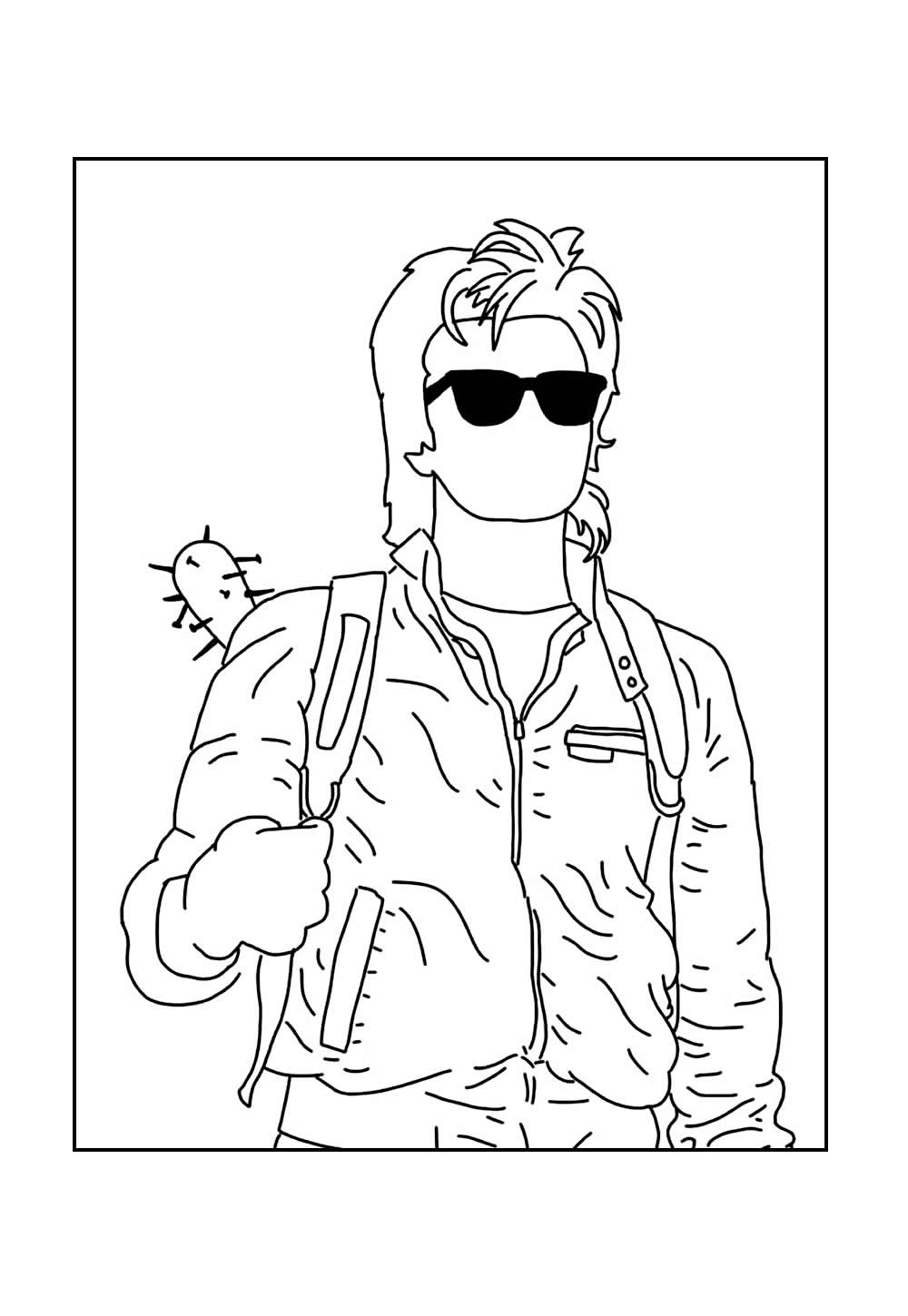 Desenho de Stranger Things para pintar