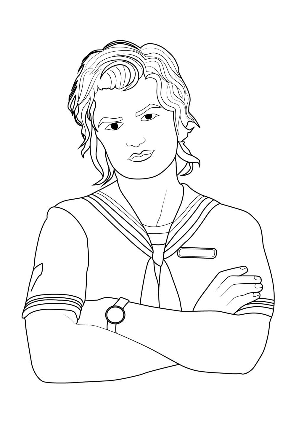 Desenho de Stranger Things para colorir