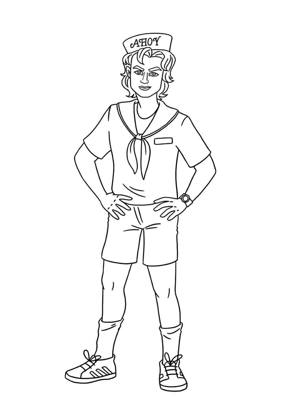 Desenho de Stranger Things para colorir