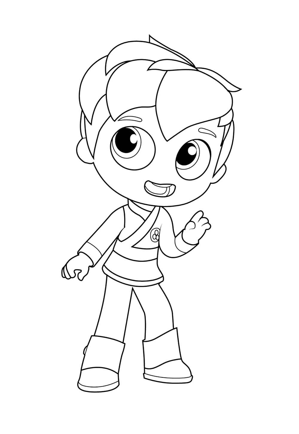 Desenho de Vera e o Reino do Arco-íris para imprimir