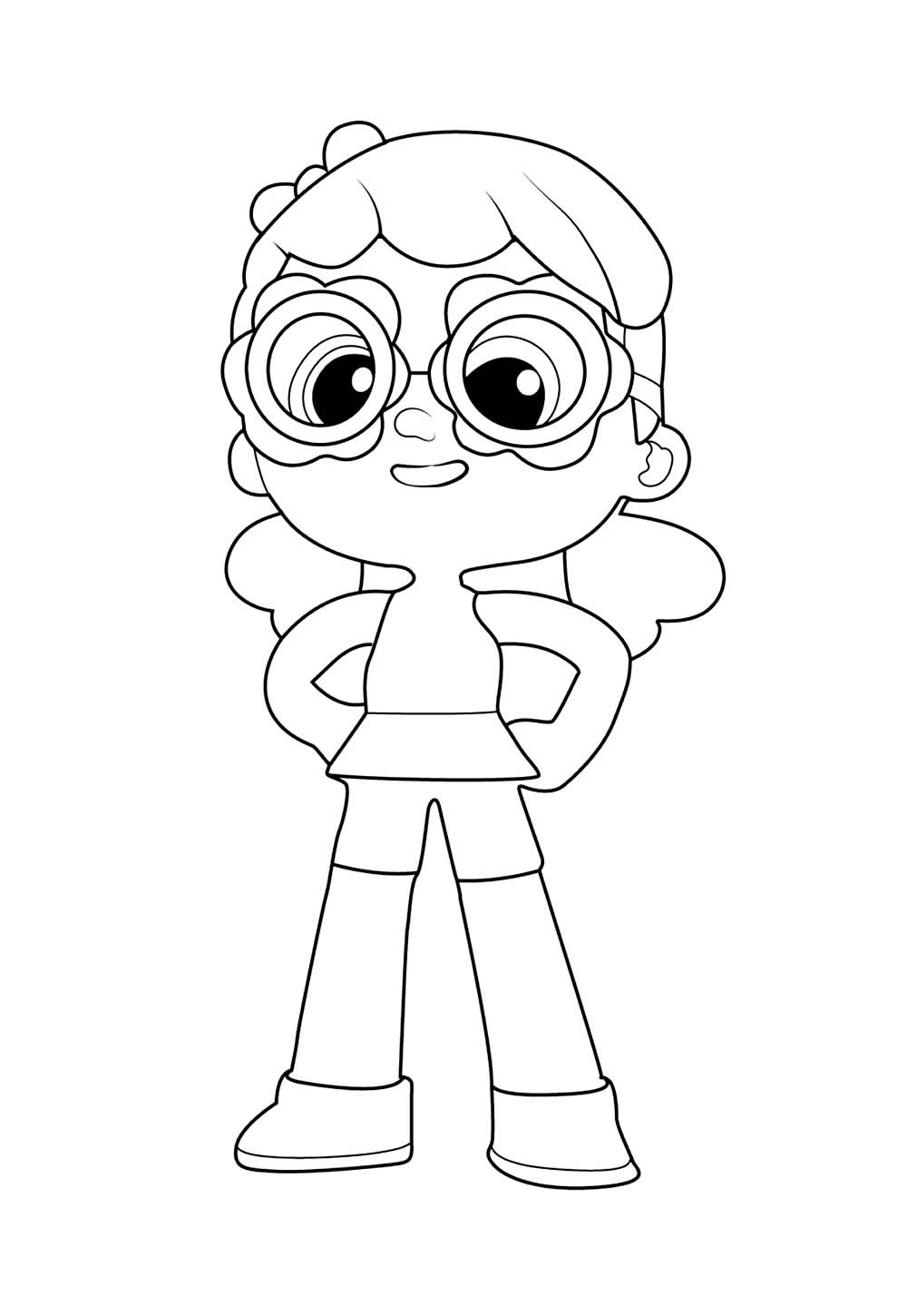 Desenho de Vera e o Reino do Arco-íris para colorir