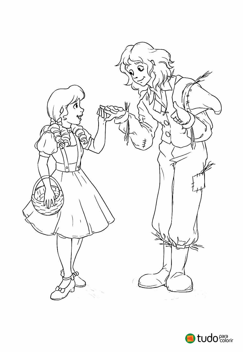 Desenho de O Mágico de Oz para colorir