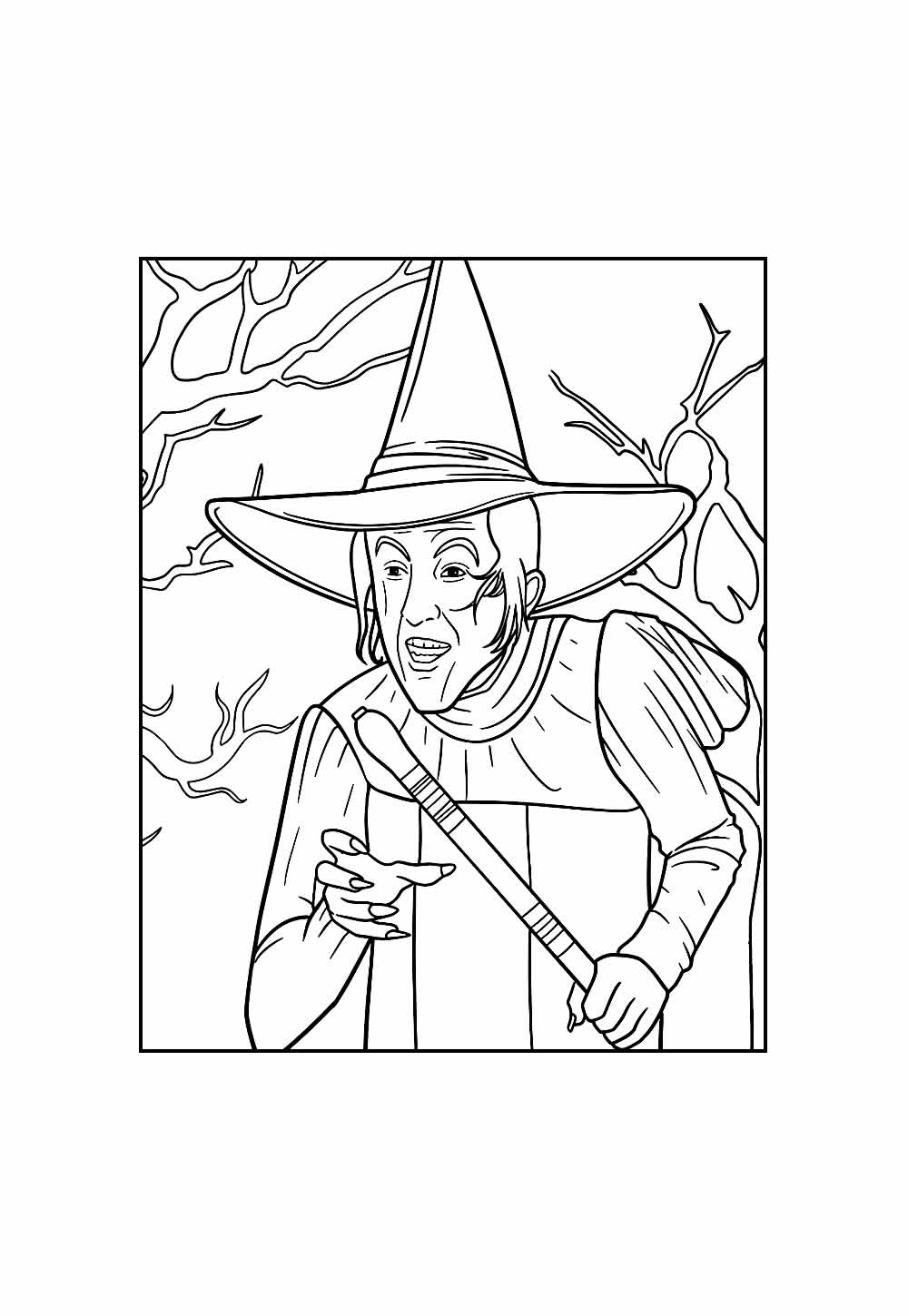 Desenho do Mágico de Oz para pintar