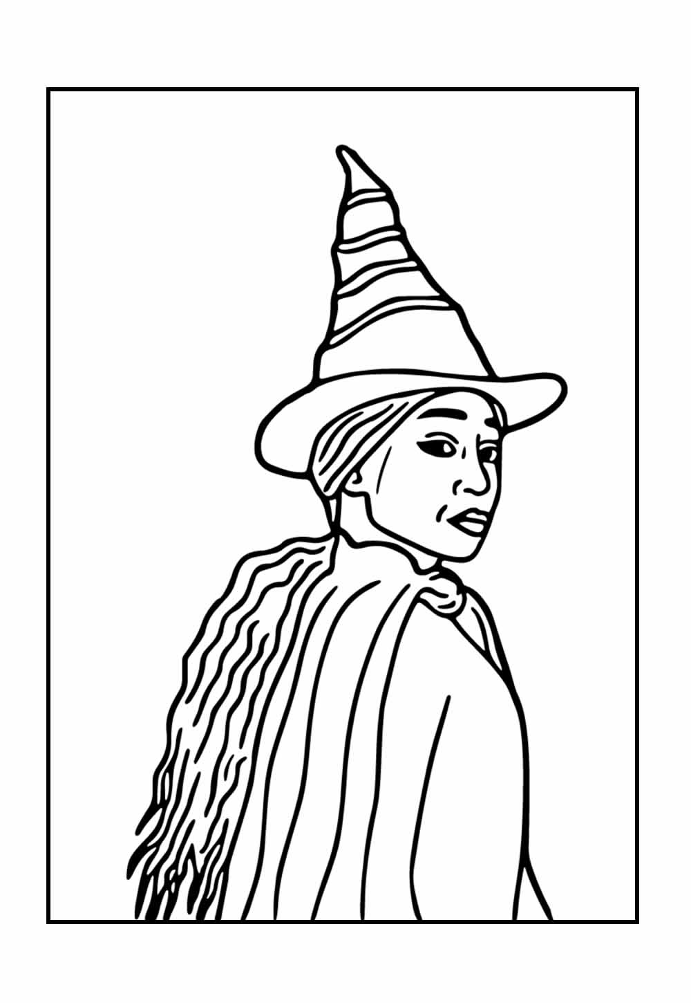 Bruxa Má para colorir - Mágico de Oz