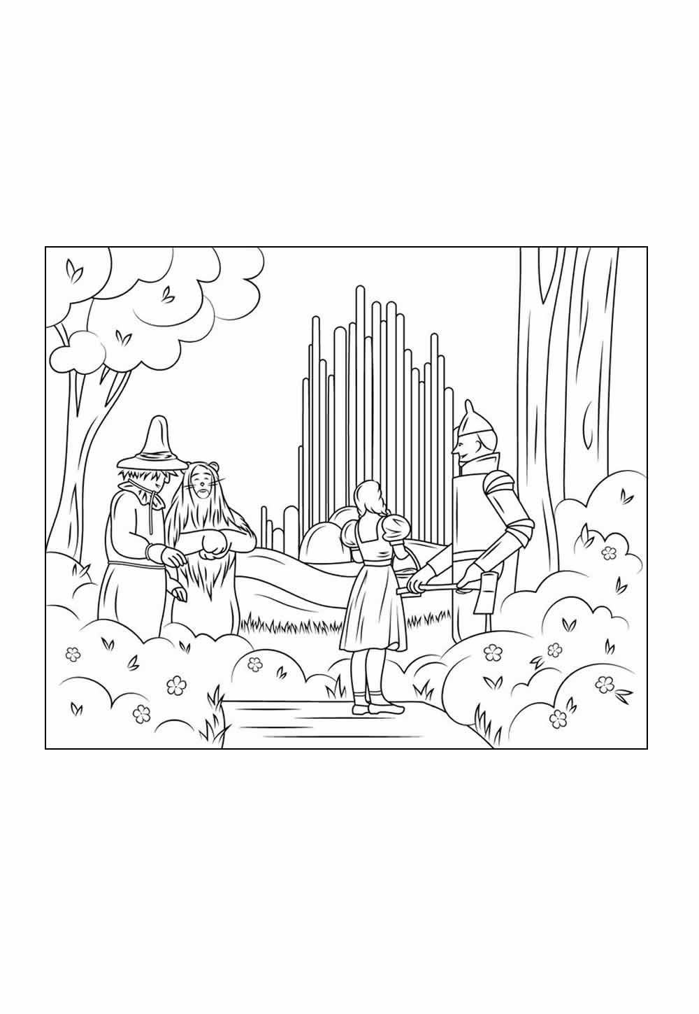 Desenho Mágico de Oz Colorir