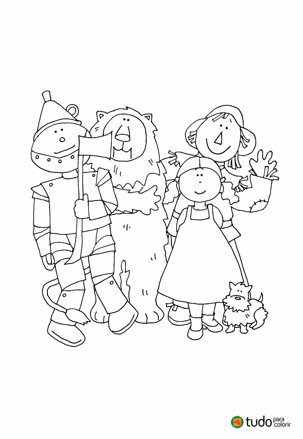 Desenho do Mágico de Oz para Colorir