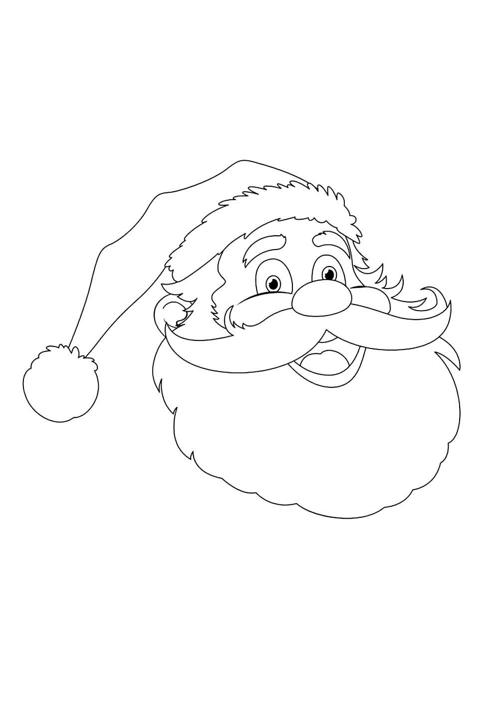 Papai Noel para colorir