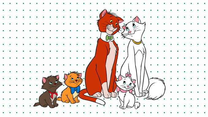 Desenhos de Aristogatas para colorir