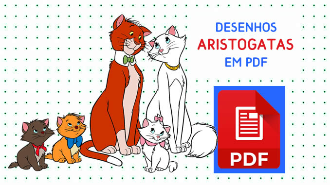 Desenhos de Aristogatas em PDF