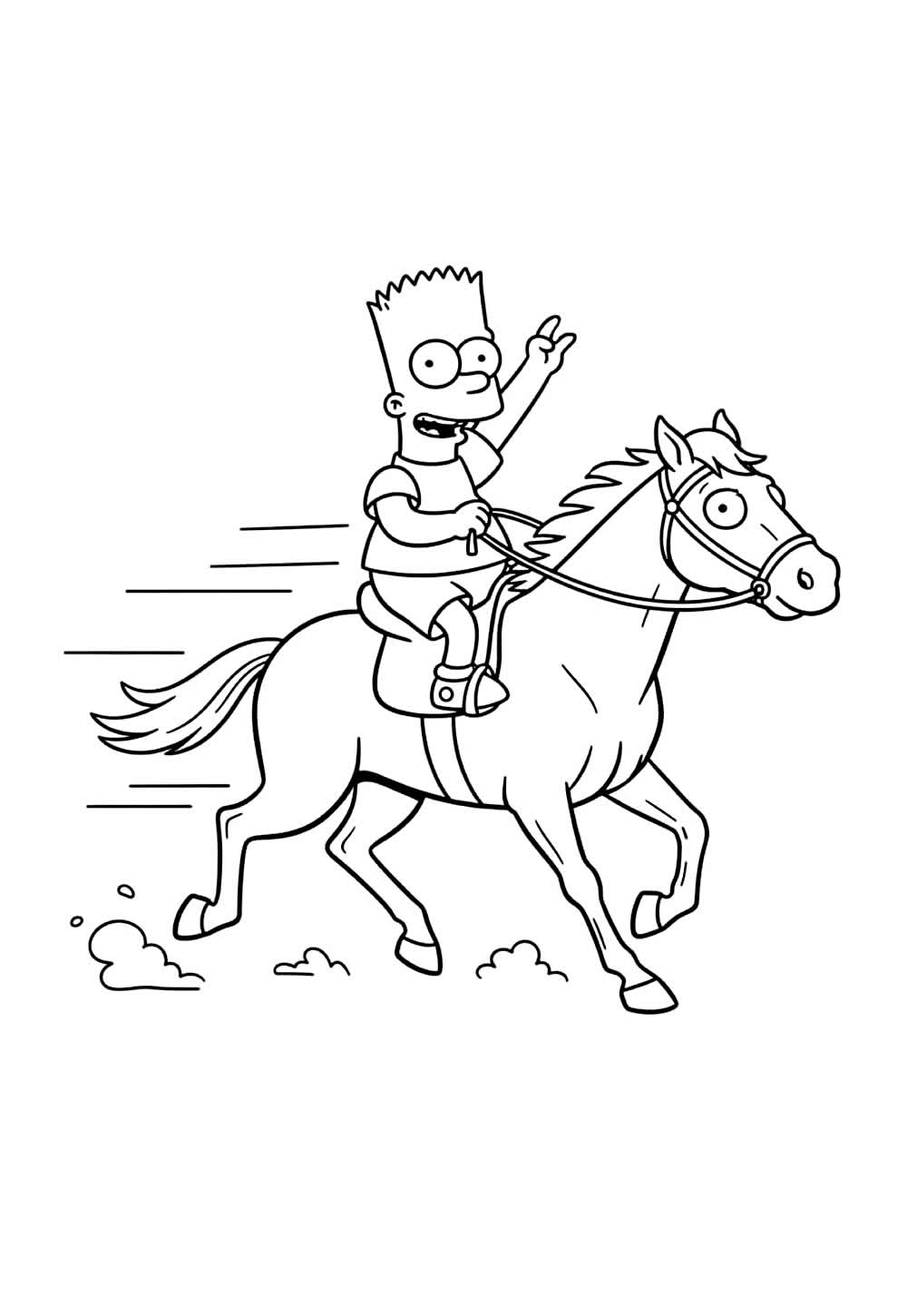 Desenhos de Bart Simpson para pintar