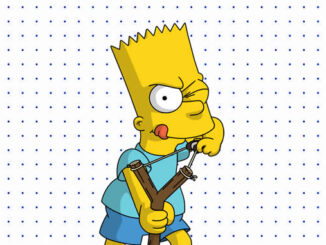 Desenhos de Bart Simpson para colorir