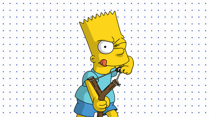 Desenhos de Bart Simpson para colorir