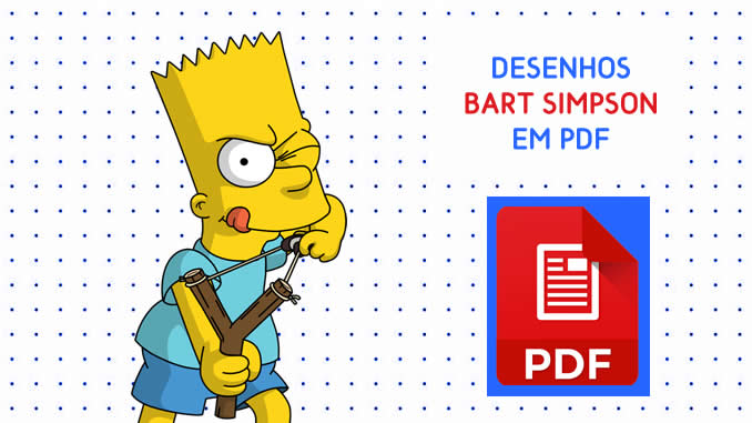 Desenhos de Bart Simpson em PDF