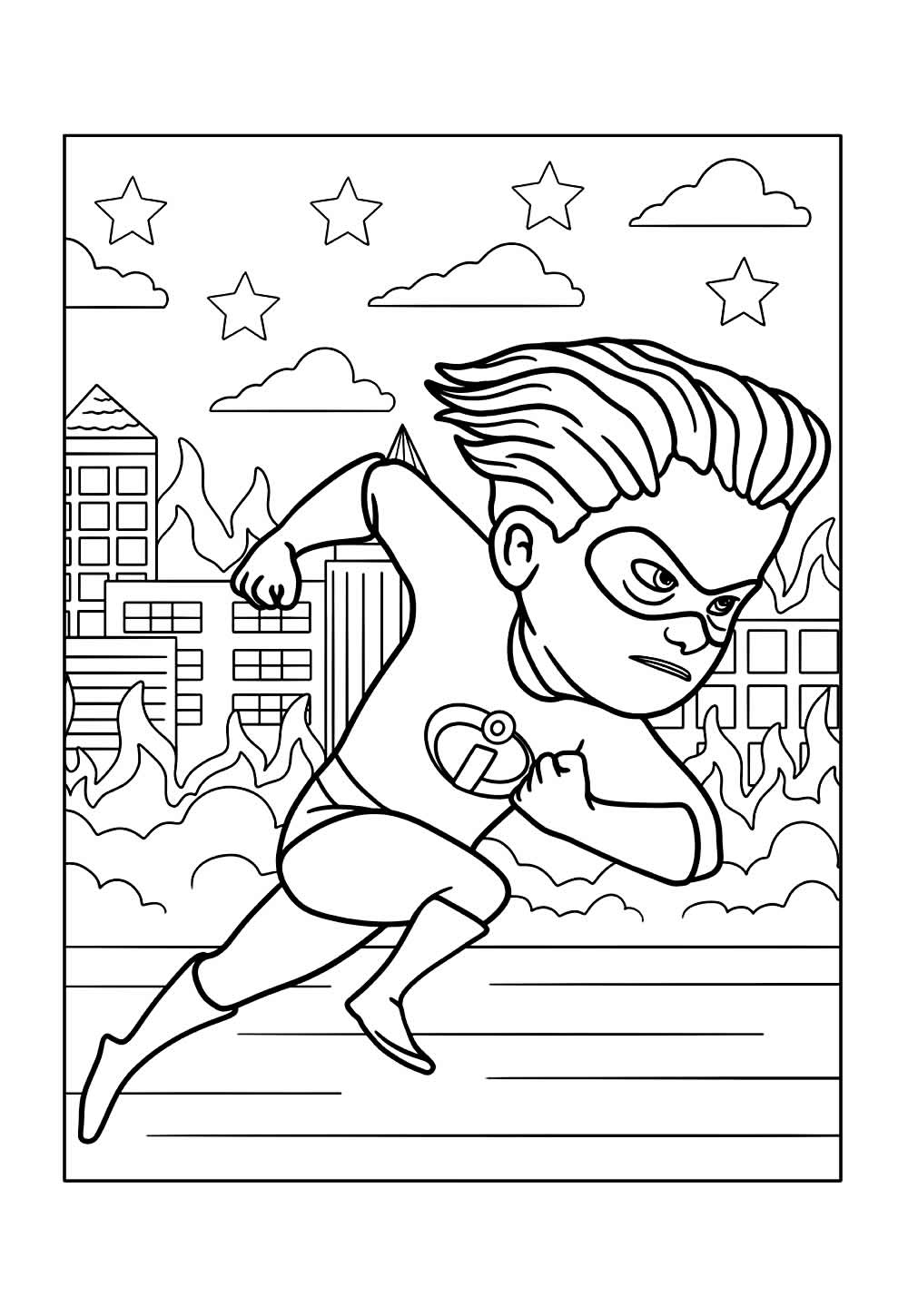 Os Incríveis para colorir