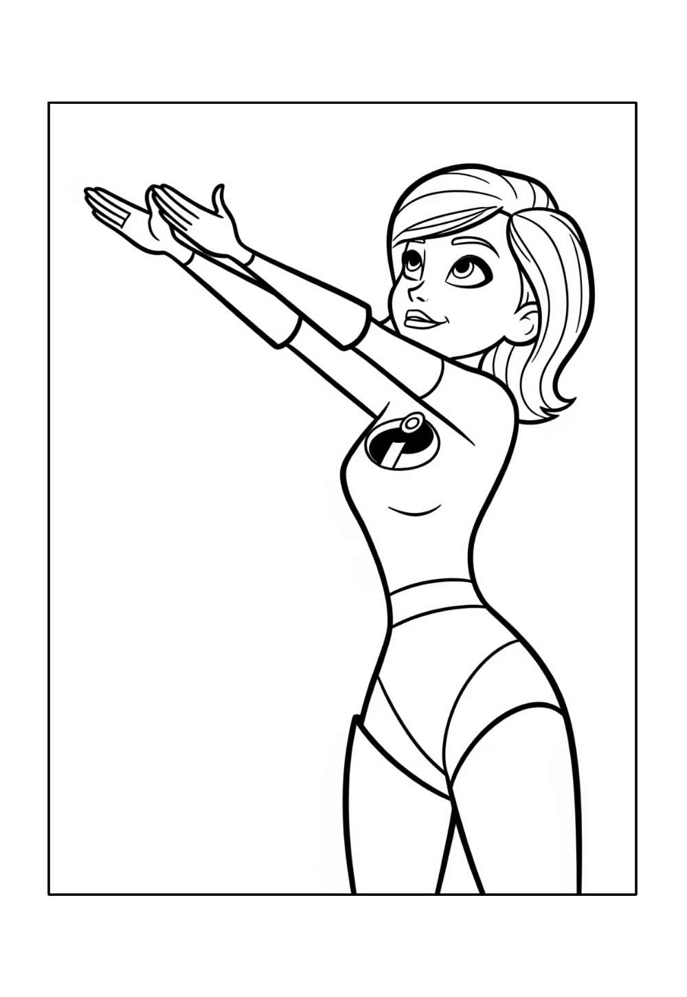 Desenho de Os Incríveis para colorir