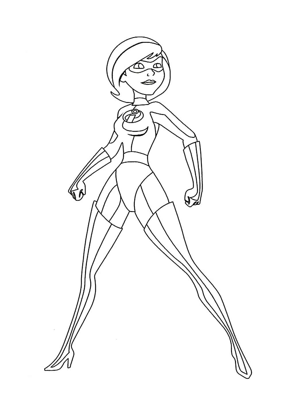 Desenho de Os Incríveis para pintar