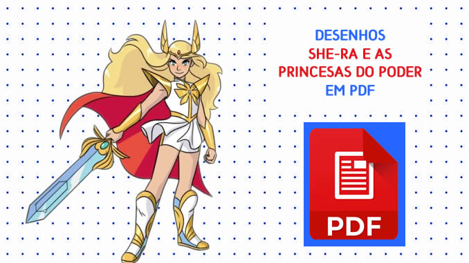 Desenhos de She-Ra e as Princesas do Poder em PDF
