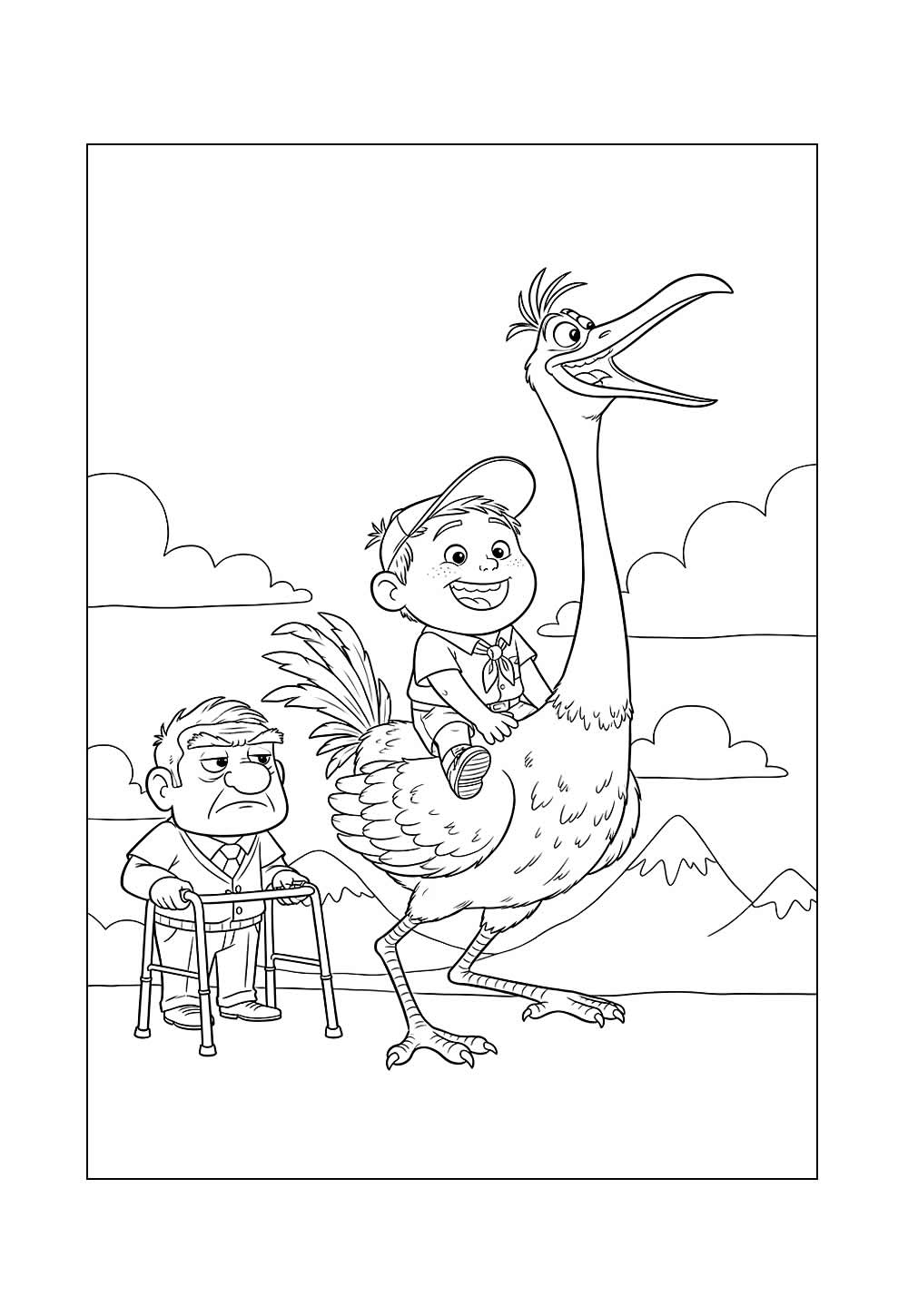 Desenho de Up: Altas Aventuras para colorir