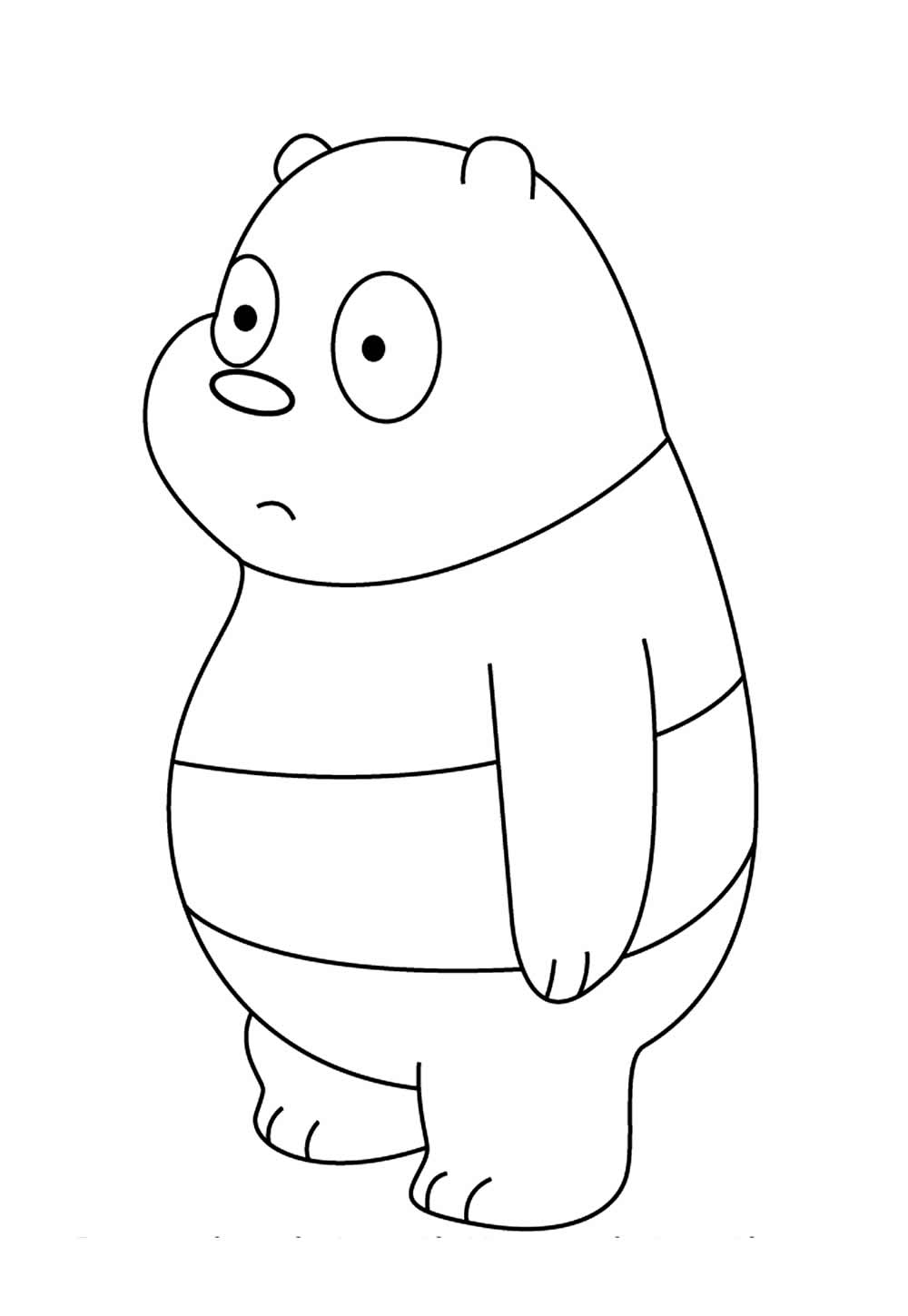 Desenho de Urso Sem Curso para colorir