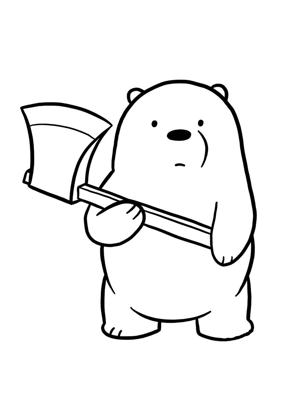 Desenho de Urso Sem Curso