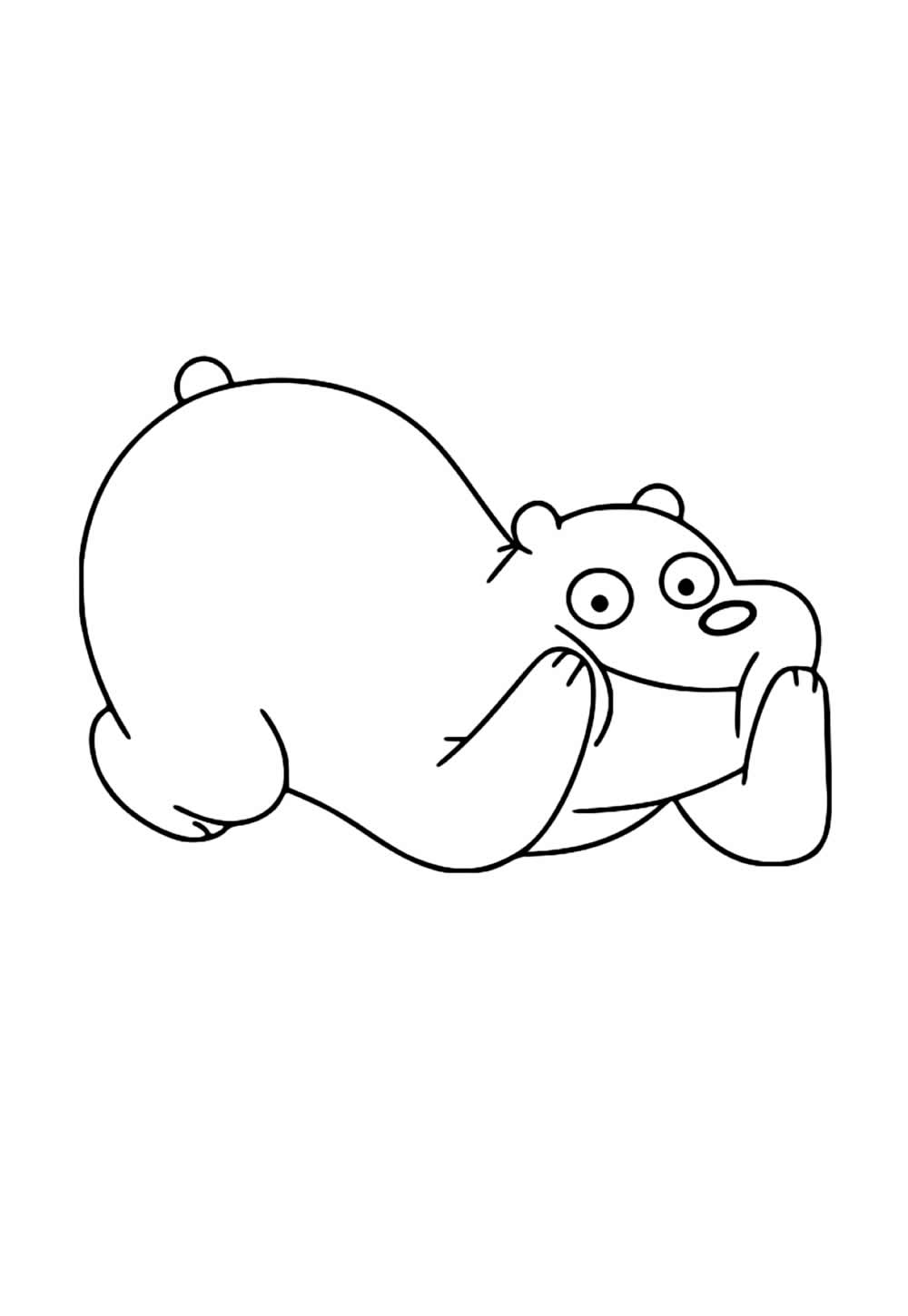 Urso Sem Curso para pintar