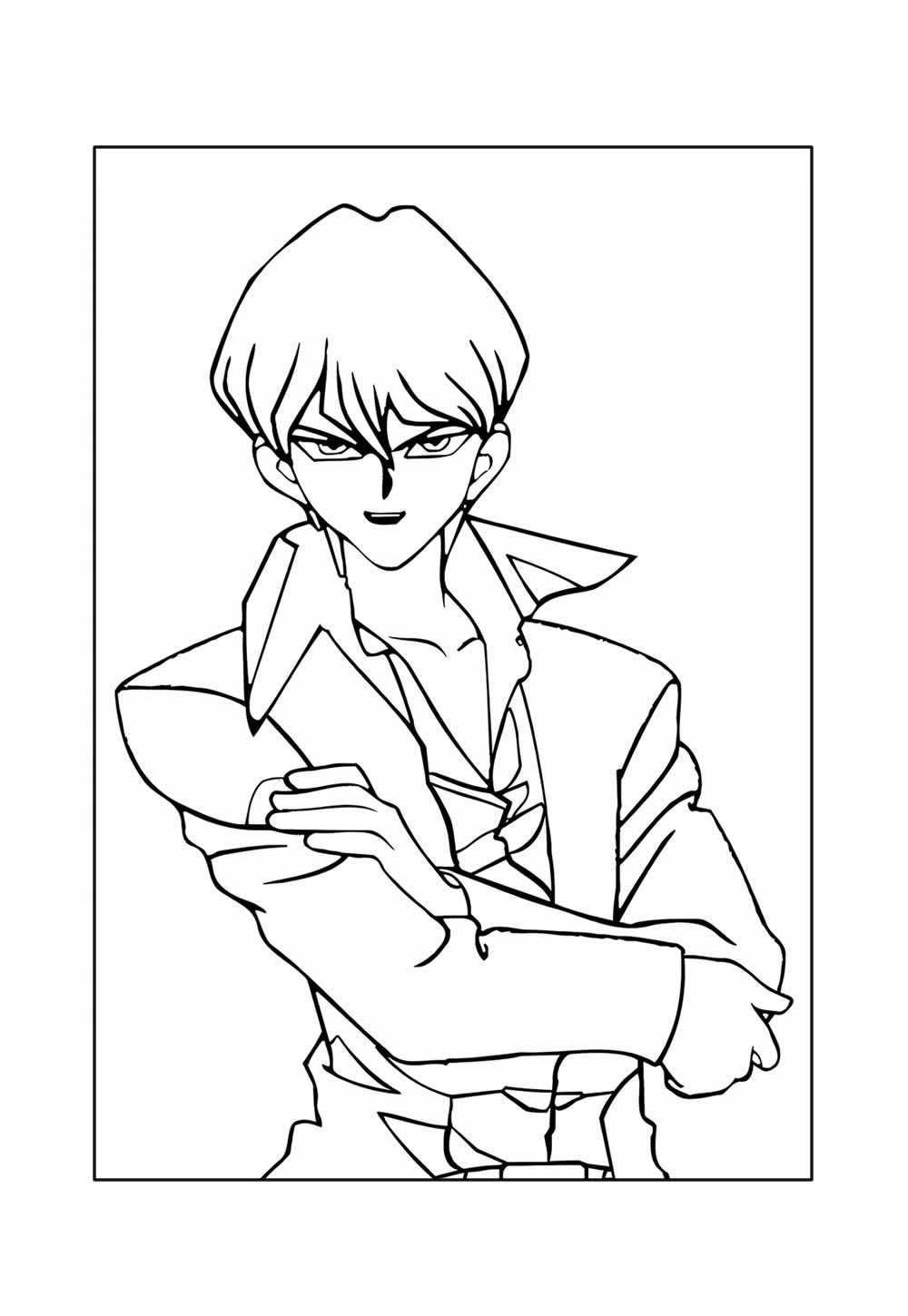 Desenho de Yu-Gi-Oh para pintar