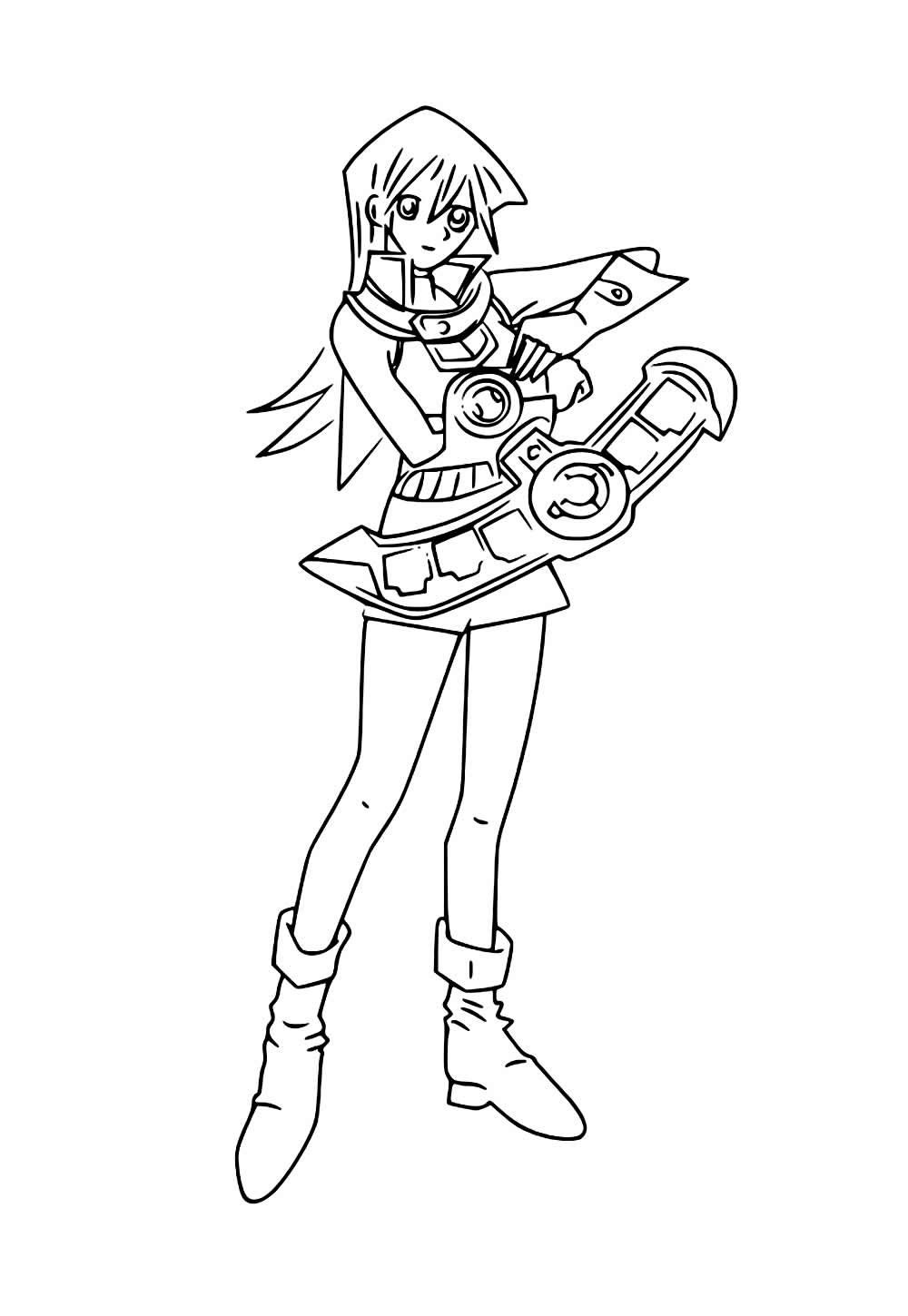 Desenho de Yu-Gi-Oh para pintar