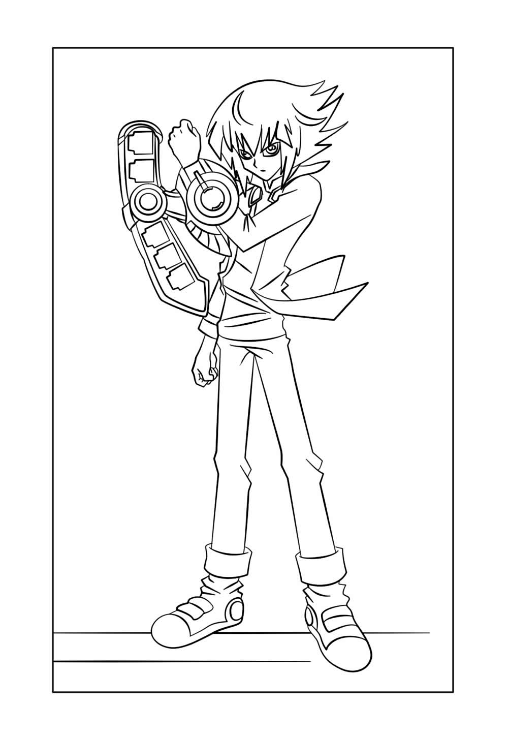 Desenho de Yu-Gi-Oh para colorir