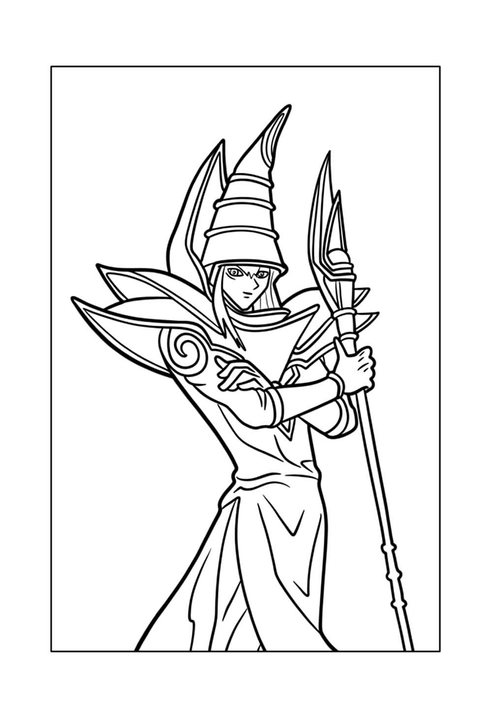 Desenho de Yu-Gi-Oh para pintar