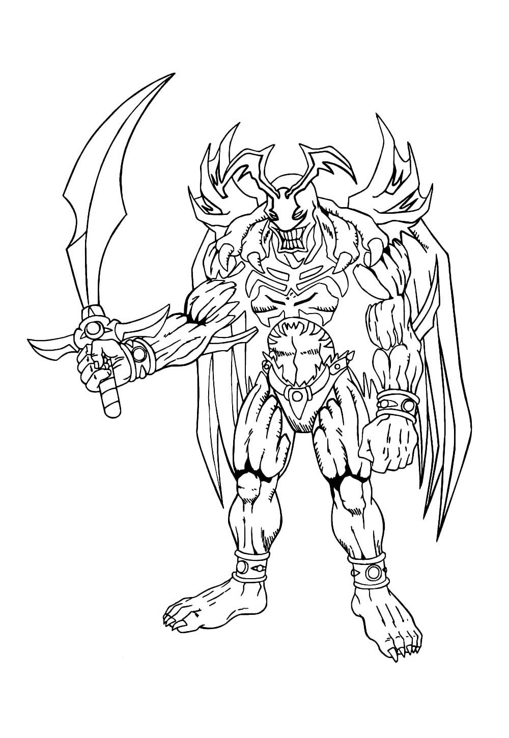 Desenho de Yu-Gi-Oh para imprimir