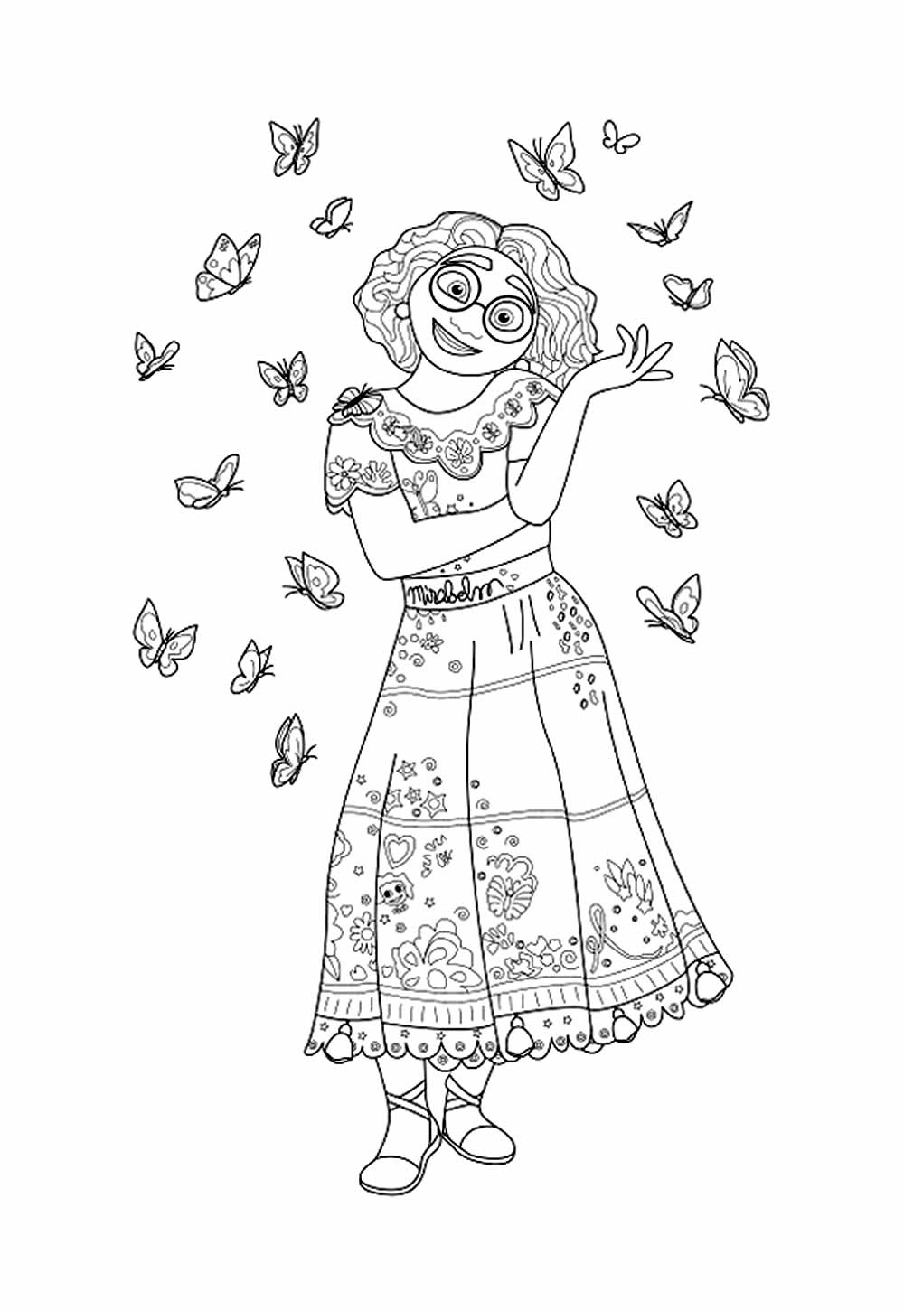 Desenho de Mirabel Madrigal para colorir