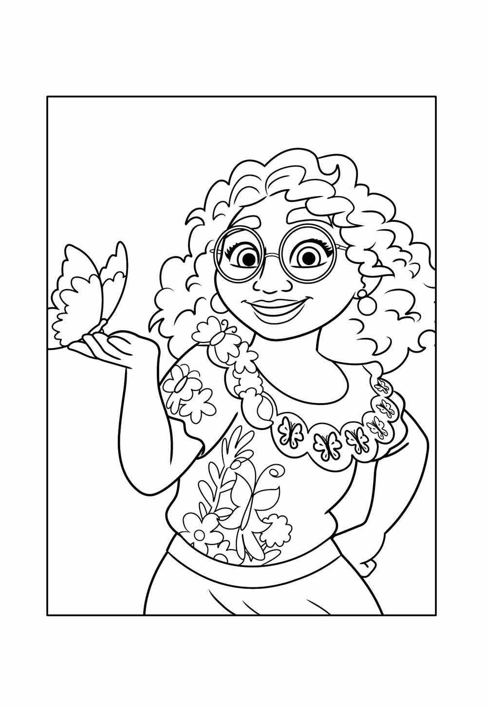 Desenho de Mirabel Madrigal para colorir