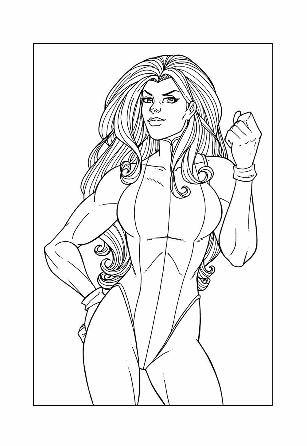 Desenho da Mulher-Hulk