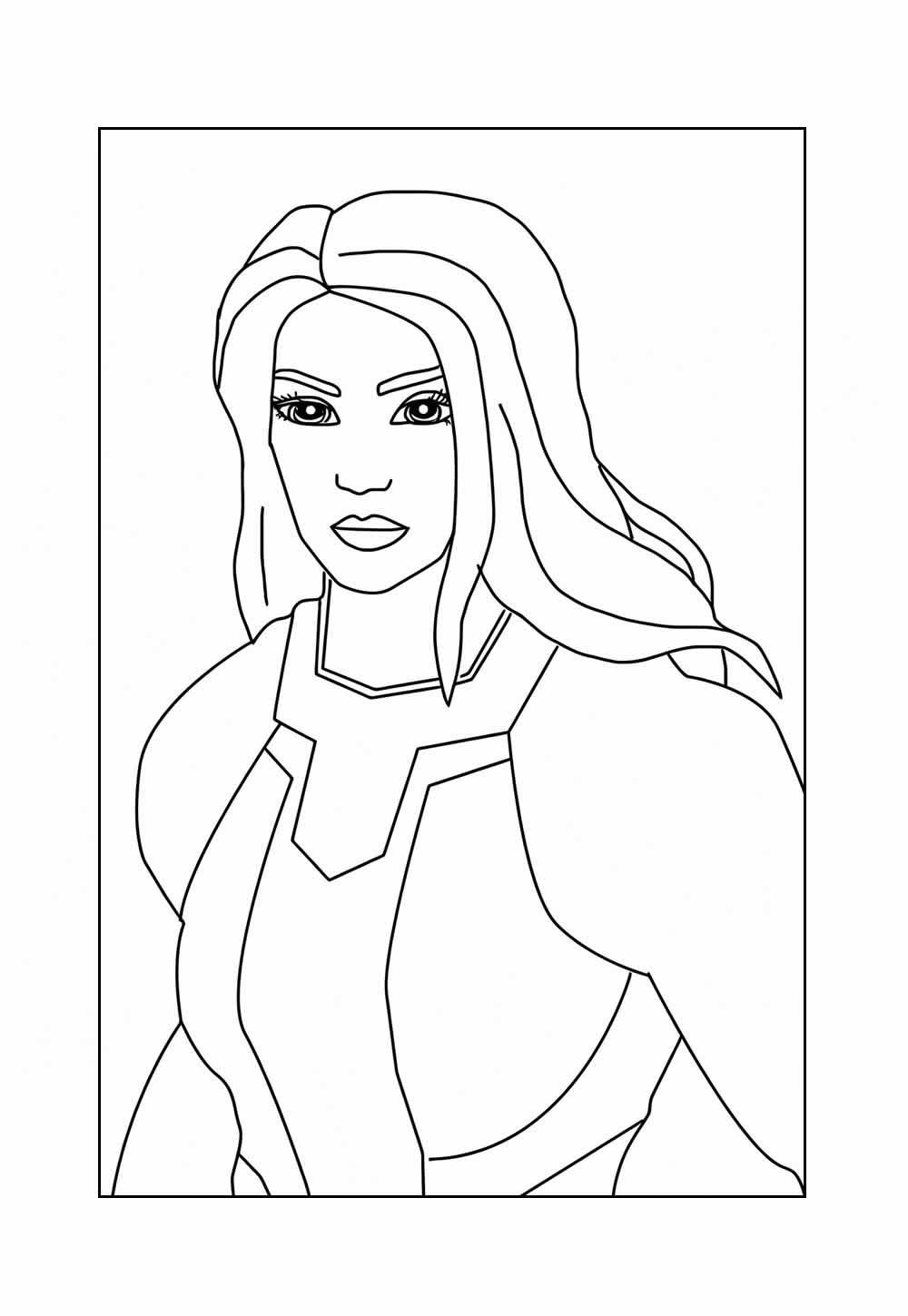 Desenho da Mulher-Hulk para colorir