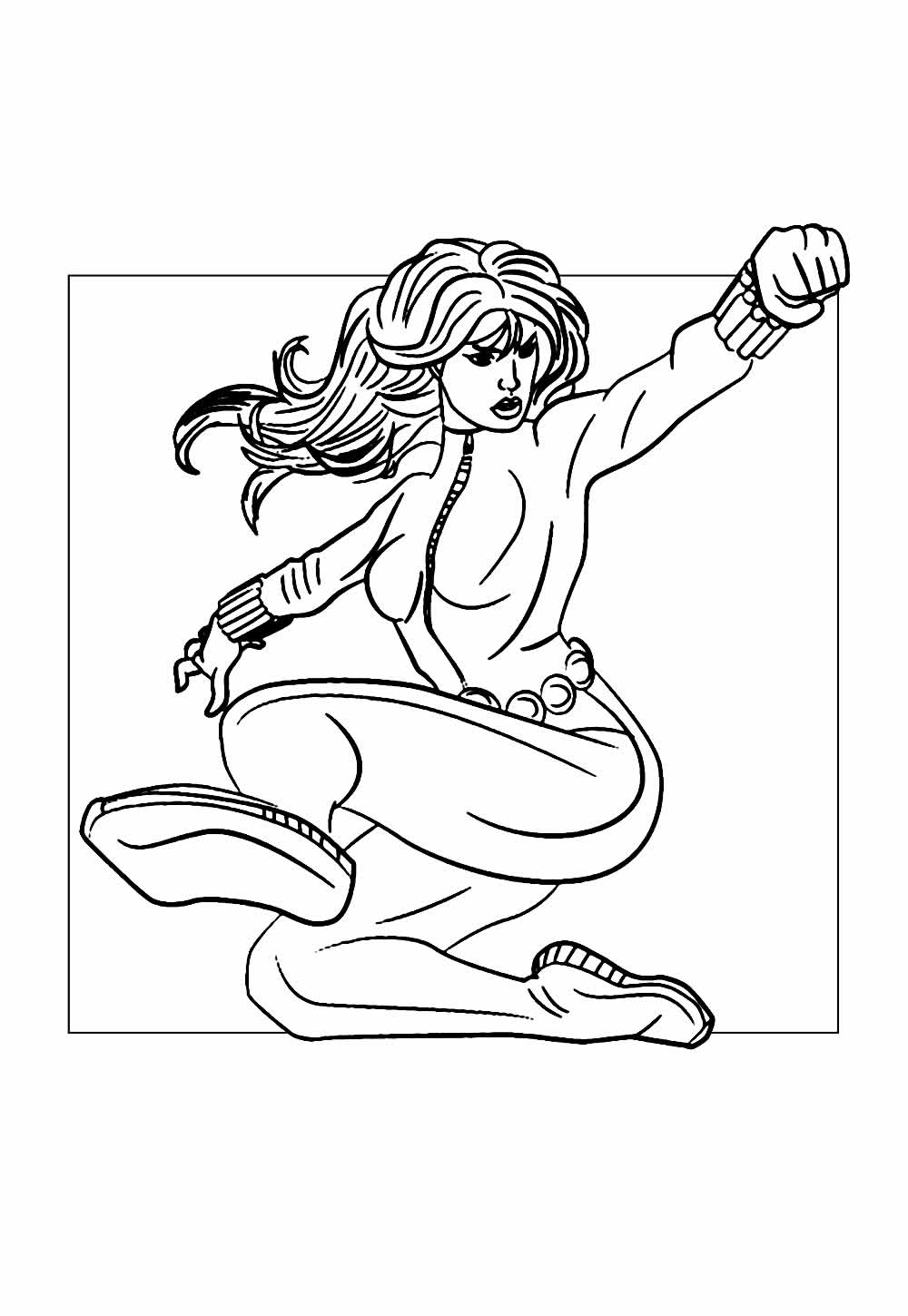 Desenho da Mulher-Hulk para pintar