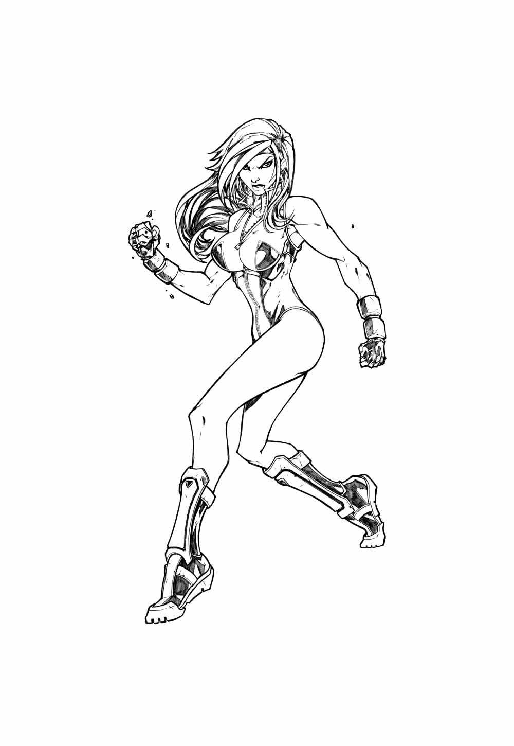 Desenho da Mulher-Hulk para imprimir