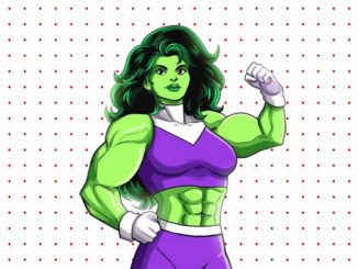Desenhos da Mulher-Hulk para colorir