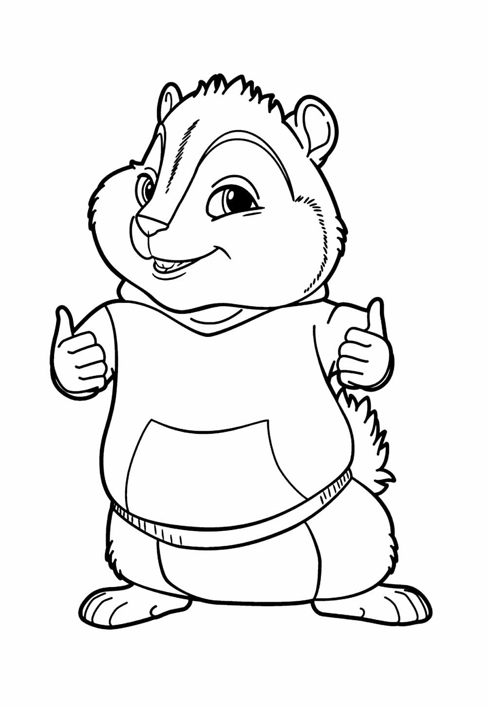 Desenho de Alvin e os Esquilos