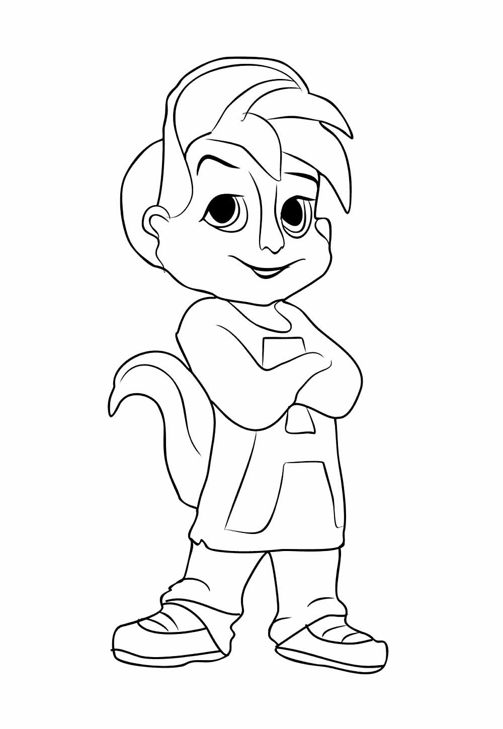 Desenho de Alvin e os Esquilos para colorir