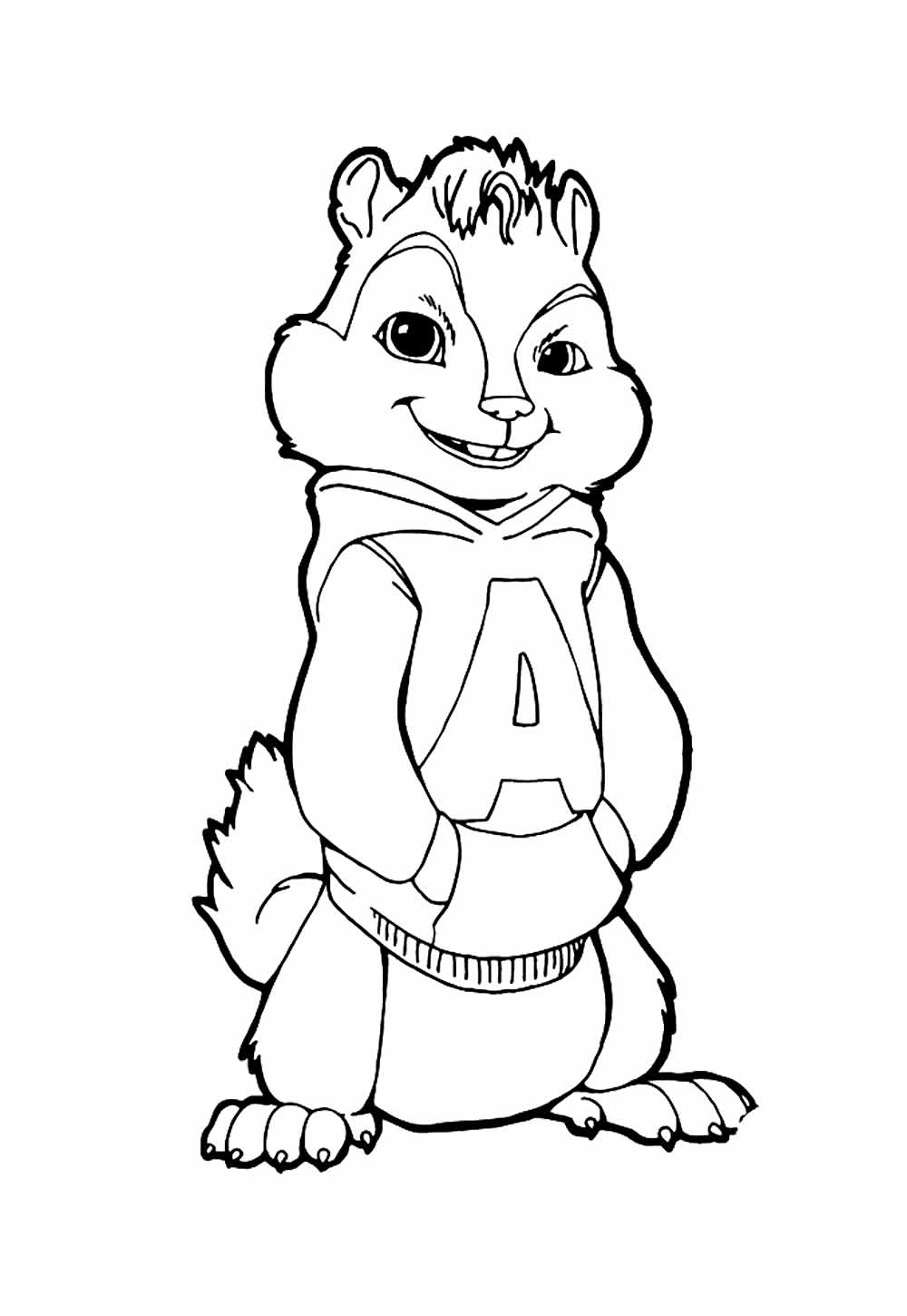 Desenho de Alvin e os Esquilos