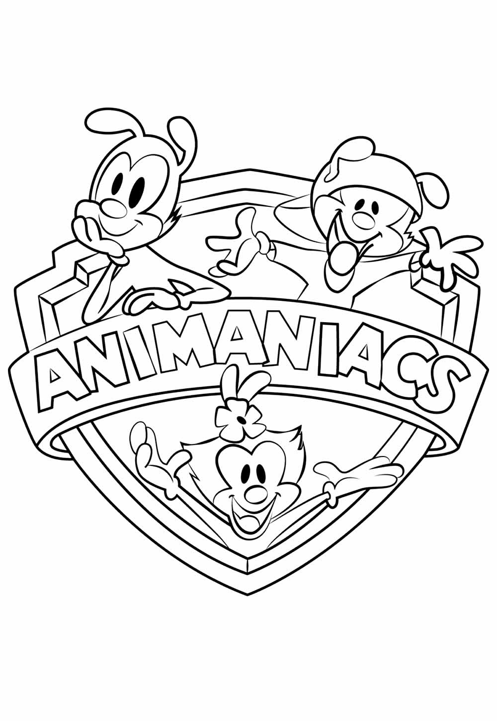 Desenho de Animaniacs para pintar