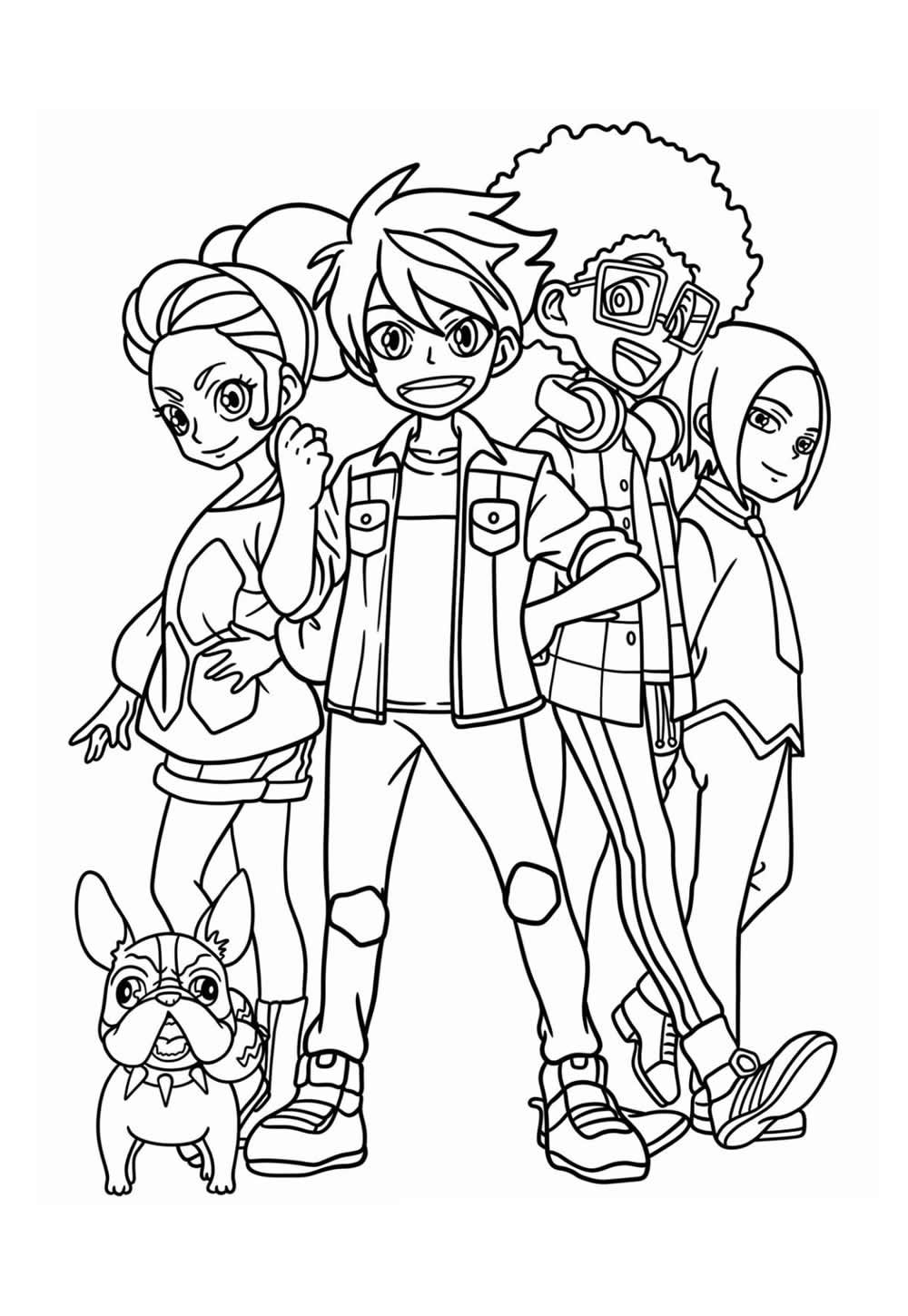 Desenho de Bakugan para colorir