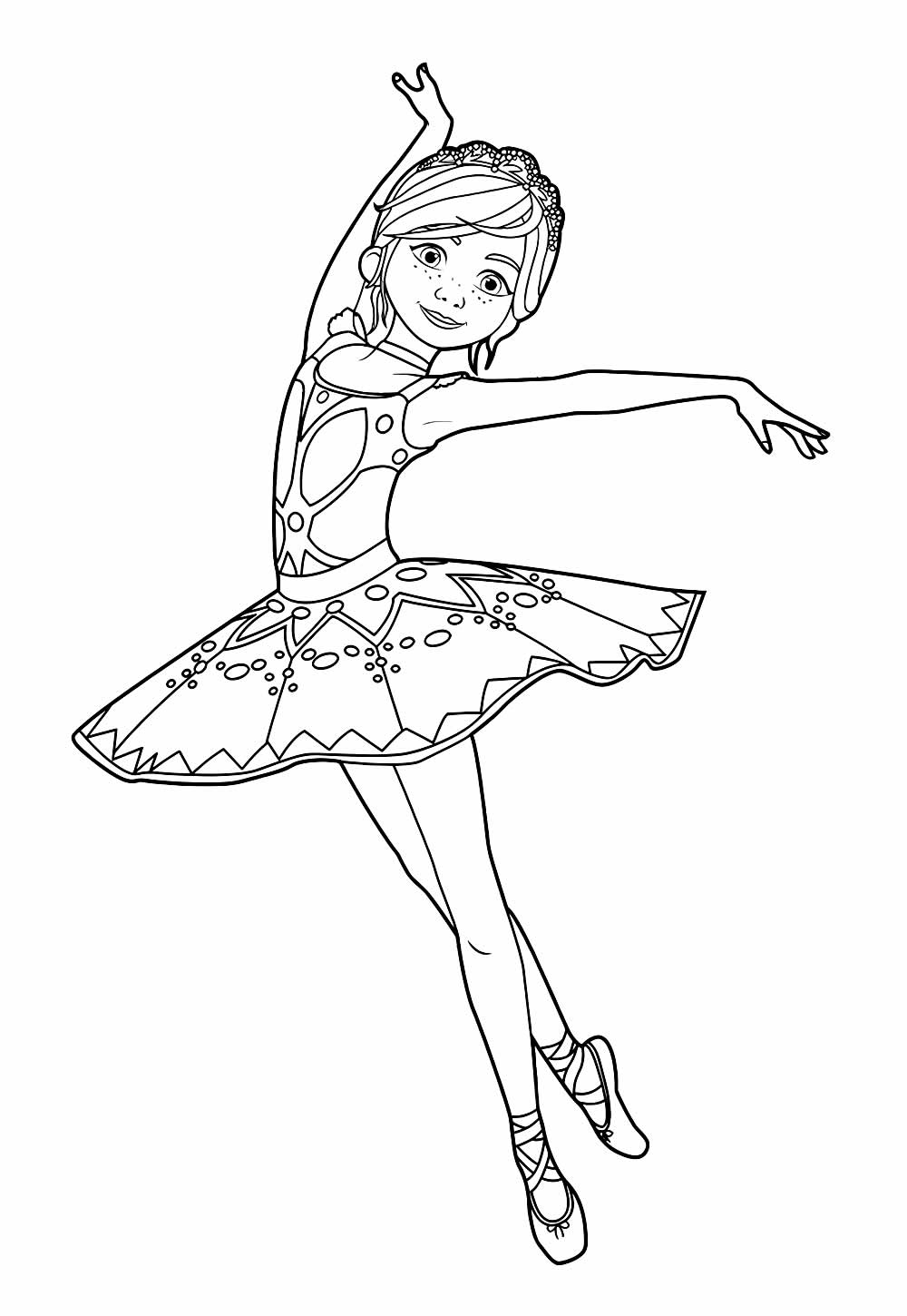 Desenho da Barbie Bailarina para imprimir