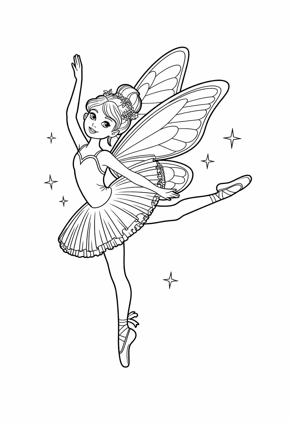 Barbie Bailarina para colorir