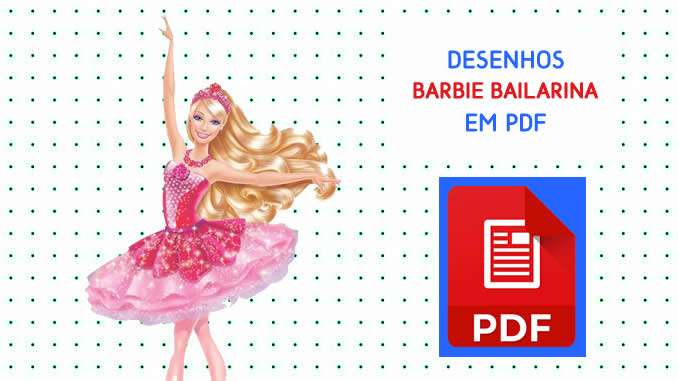 Desenhos da Barbie Bailarina em PDF