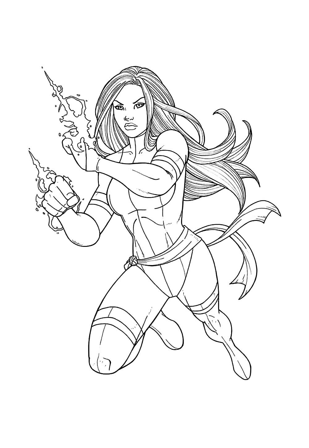 Desenho da Capitã Marvel